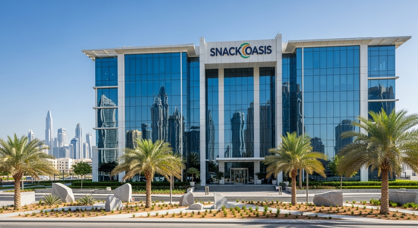 Snack Oasis headquarters in Dubai showcasing modern business facilities